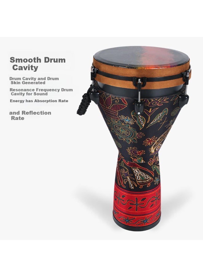 Mosen 12-inch Professional African Drum, Carbon Fiber Material Lijiang Hand Drum, Tunable And Stylish, Pursuit Of Love - Image 3