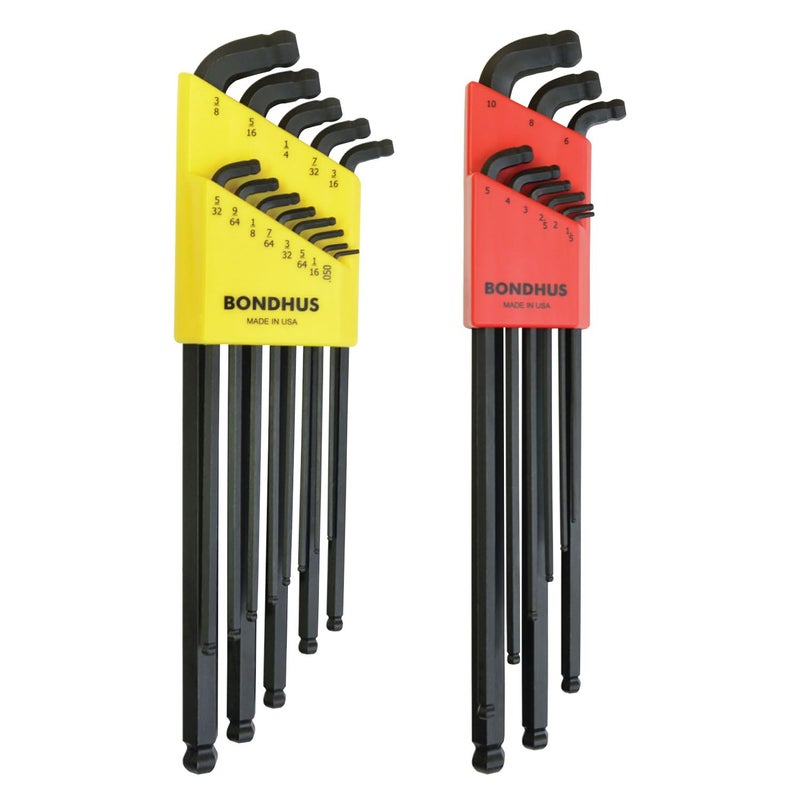 Bondhus 27098 Set of 22 Stubby Double Ball End L-Wrenches XL Double Pk - Image 1