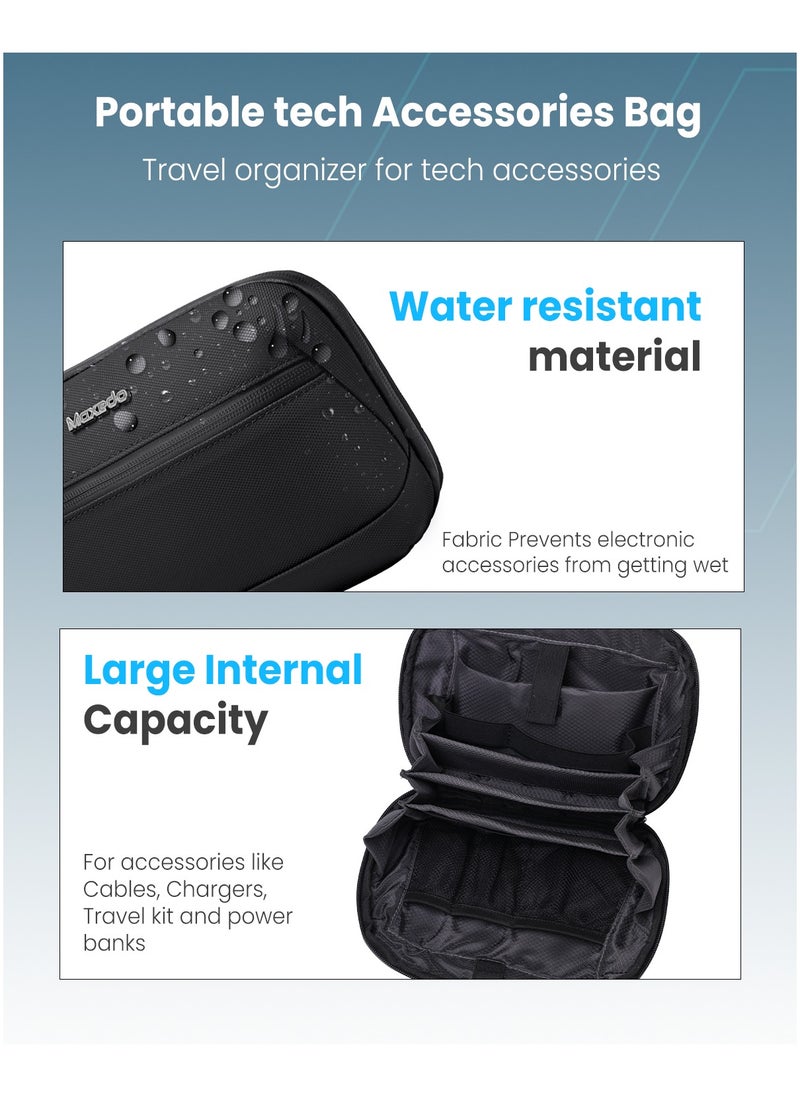 Moxedo Portable Tech Accessories Bag Travel Organizer for Electronic Accessories with 10,000 mAh Power Bank, 35W Travel GaN Adapter, Charging Travel Kit and 2 Charging Cable - pzsku/Z8E5B377CA1A626FB5F4DZ/45/_/1735045309/f4e6ae8c-6fa8-4a35-a0a8-e74ca2e5de67