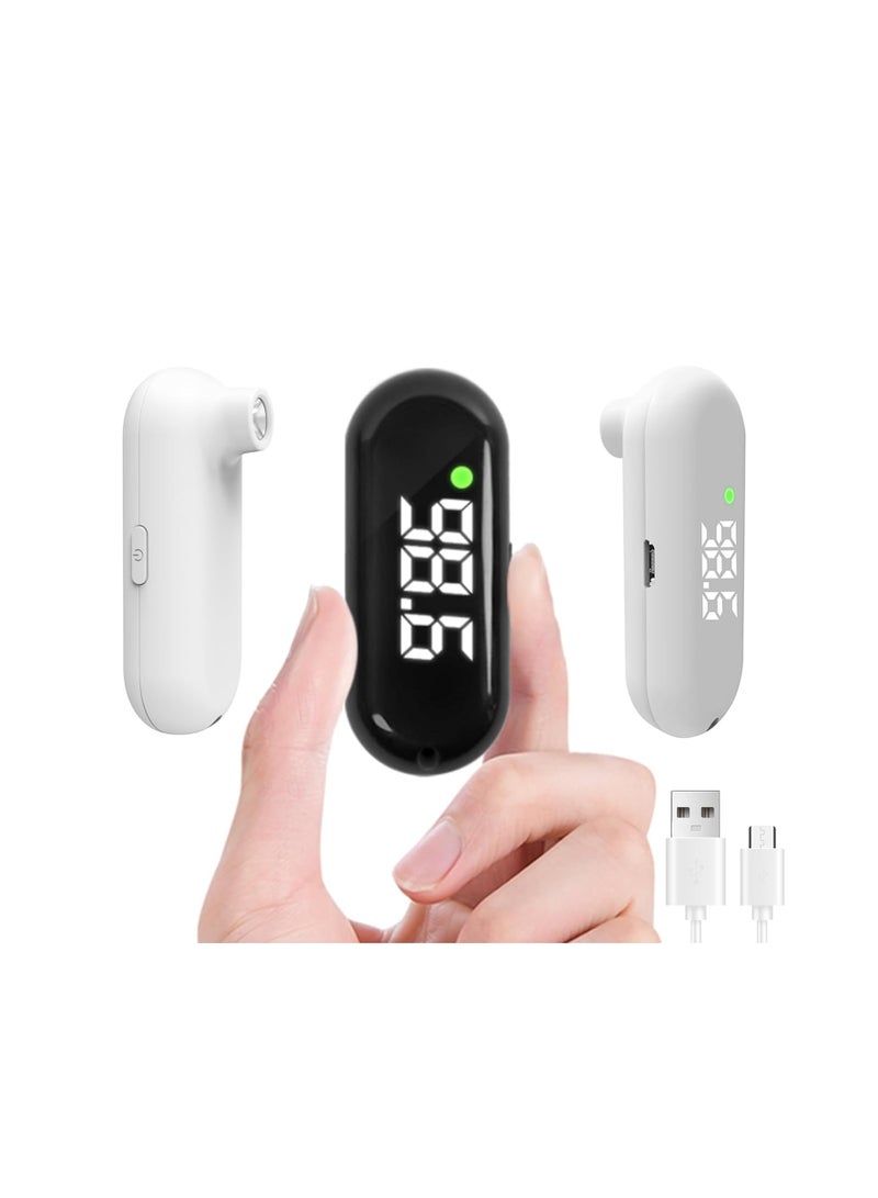 عام مقياس حرارة الجبين الطبية ، مقياس حرارة قابل لإعادة الشحن للبالغين والأطفال ، مقياس حرارة رقمية محمولة بالأشعة تحت الحمراء مع إنذار الحمى وشاشة LCD ، نتائج فورية دقيقة واحدة دقيقة - Image 1