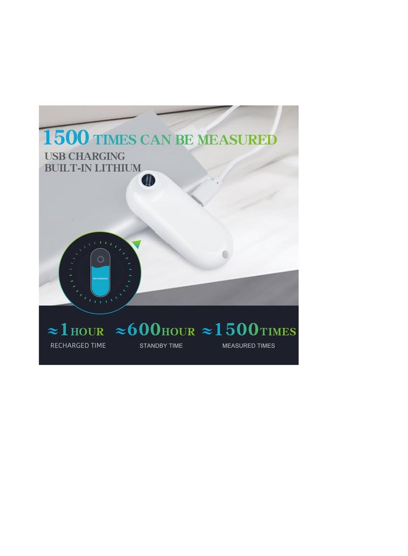 عام مقياس حرارة الجبين الطبية ، مقياس حرارة قابل لإعادة الشحن للبالغين والأطفال ، مقياس حرارة رقمية محمولة بالأشعة تحت الحمراء مع إنذار الحمى وشاشة LCD ، نتائج فورية دقيقة واحدة دقيقة - Image 5