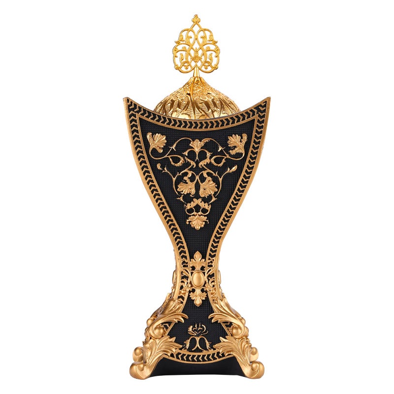 TERSCHELLING Frankincense Resin Incense BurnerBakhoor Burner Charcoal Incense Burner Portable Incense Censer  for YogaSpa AromatherapyOffice  Home DecorBlack