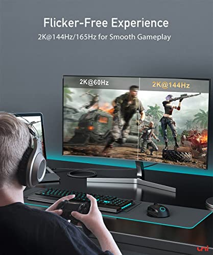 uni USB C to DisplayPort Cable for Home Office (4K@60Hz, 2K@165Hz), Sturdy Aluminum USB Type-C to DisplayPort Cable [Thunderbolt 3/4 Compatible] for MacBook Pro/Air, iPhone 15 Pro/Max, XPS, Surface - Image 4