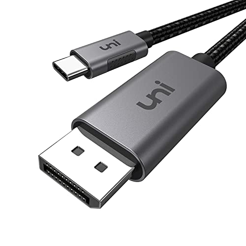 uni USB C to DisplayPort Cable for Home Office (4K@60Hz, 2K@165Hz), Sturdy Aluminum USB Type-C to DisplayPort Cable [Thunderbolt 3/4 Compatible] for MacBook Pro/Air, iPhone 15 Pro/Max, XPS, Surface - Image 1