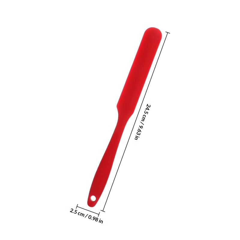 3Pcs Silicone Spatulas Long Handle Flexible Jar Scraper Heat Resistant Baking Cooking - Image 3