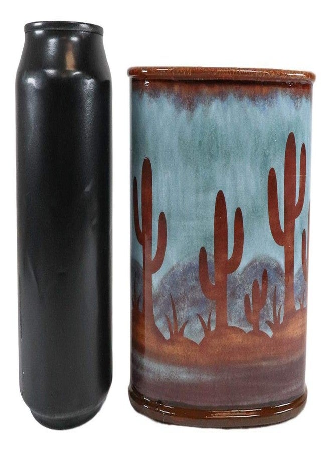 Ebros Gift Ebros Rustic Southwestern Desert Cactus Arizona Wilderness Bathroom Accent Resin Figurine Accessories Western Country Cabin Lodge Decorative (Toothbrush and Toothpaste Holder) - Image 5