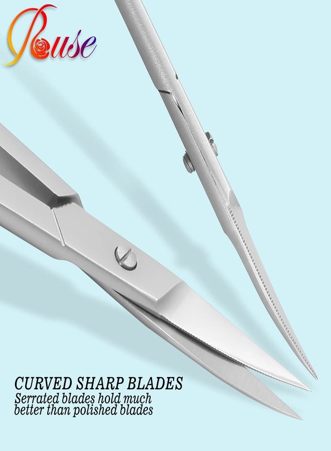 روس مقصات العناية بالجلد المحيط بالأظافر من راوس، مقصات احترافية للعناية الشخصية، مقصات حواجب ورموش من الفولاذ المقاوم للصدأ (مقصات الجلد المحيط بالأظافر) - Image 3