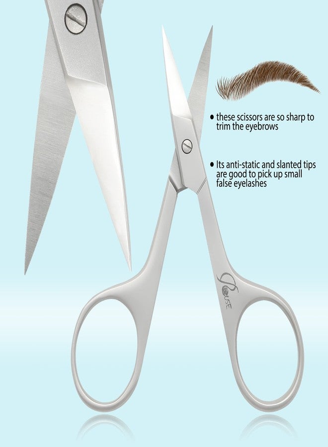روس مقصات العناية بالجلد المحيط بالأظافر من راوس، مقصات احترافية للعناية الشخصية، مقصات حواجب ورموش من الفولاذ المقاوم للصدأ (مقصات الجلد المحيط بالأظافر) - Image 4