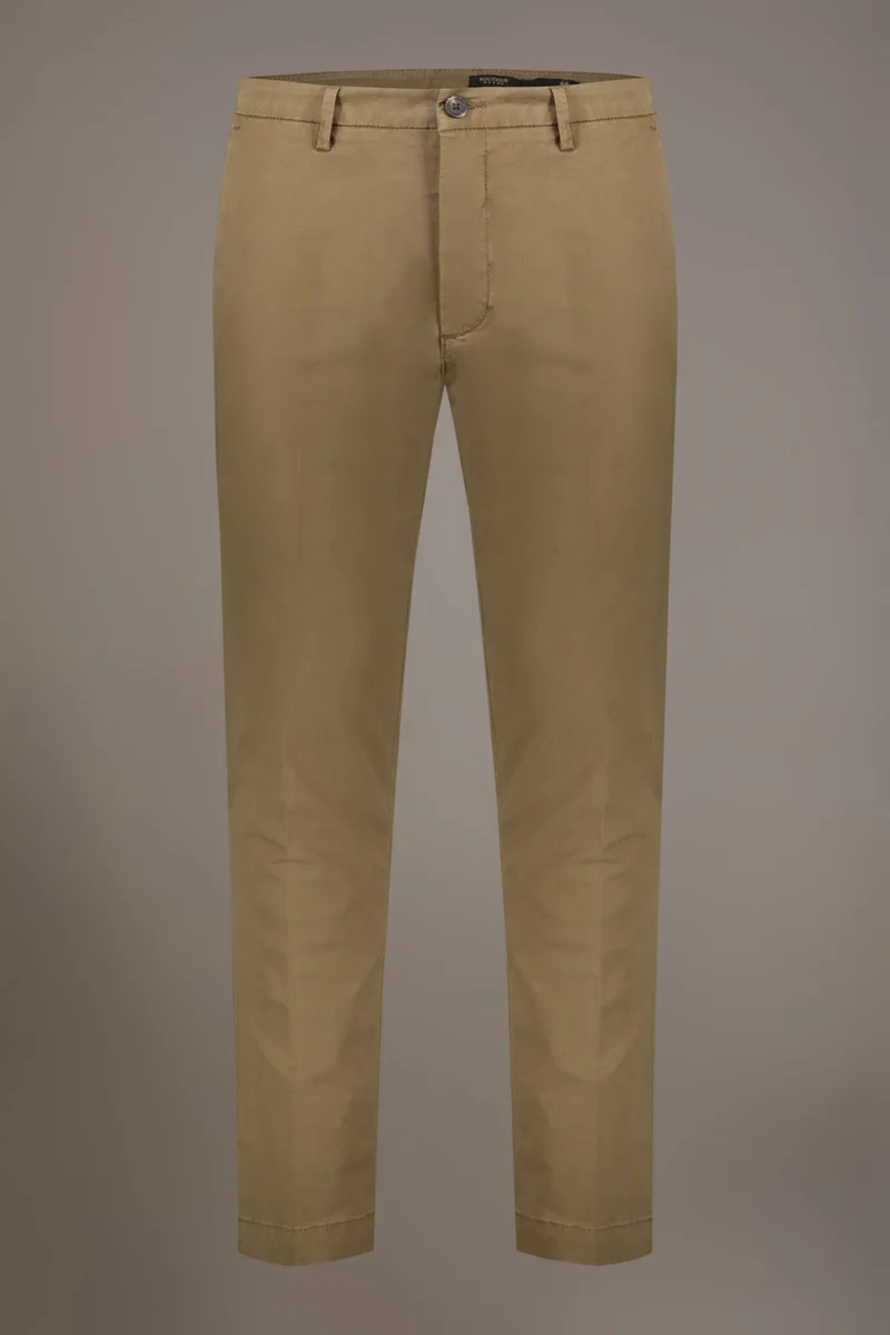 Doppelganger Brown Classic chino trousers - Nut for Men | Best Price UAE