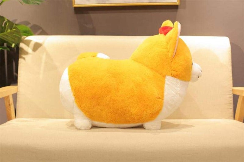 123Arts Cartoon Bowknot Corgi Dog Soft Plush Throw Pillow Animal Pillow Plush Toy - Image 5
