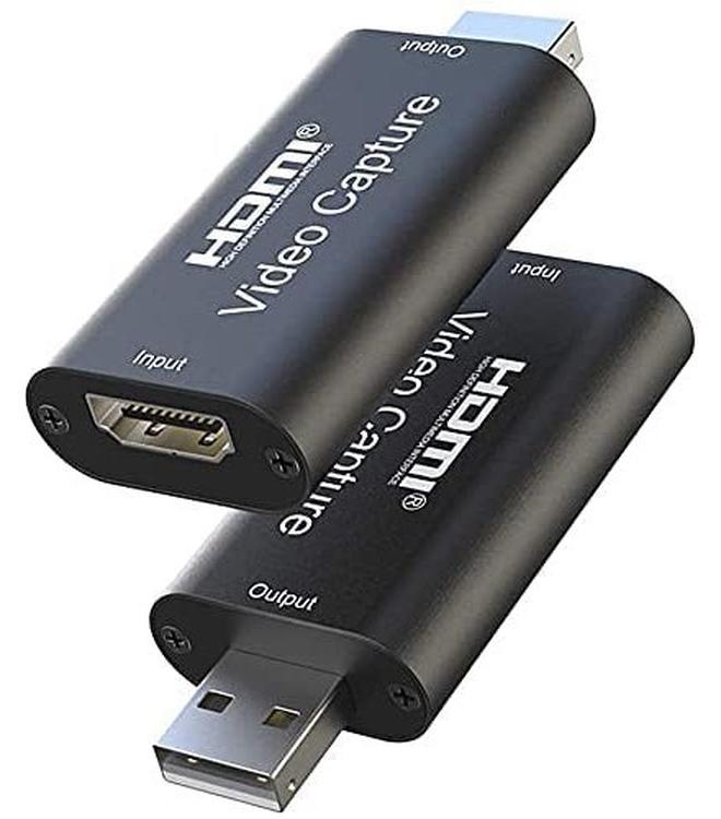 Microware HDMI USB Video Capture Card (USB 2.0 to HDMI Black) - Image 1