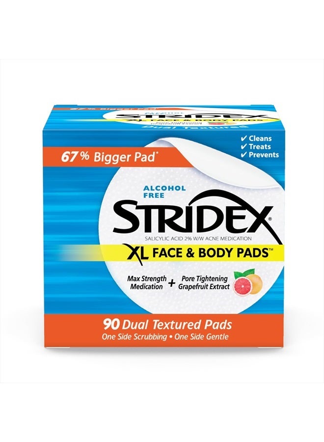 Stridex XL Face Body Pads, 90 Count - Image 1
