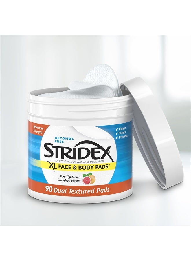 Stridex XL Face Body Pads, 90 Count - Image 4