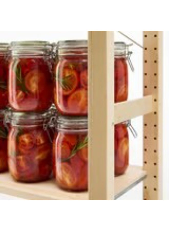Jar with lid clear glass 1 l - Image 2