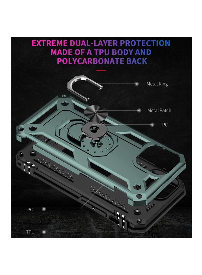 S-TOP Case For iPhone 13 Shockproof TPU + PC Protective Case with 360 Degree Rotating Holder - Image 5