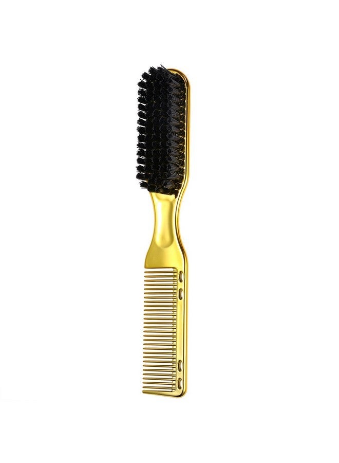 Vtrem Styling Comb For Men: Double Head Cleaning Brush Comb Golden Men'S Oil Head Beard Styling Brush-Cleaning Tools Salons Home Use - Image 1