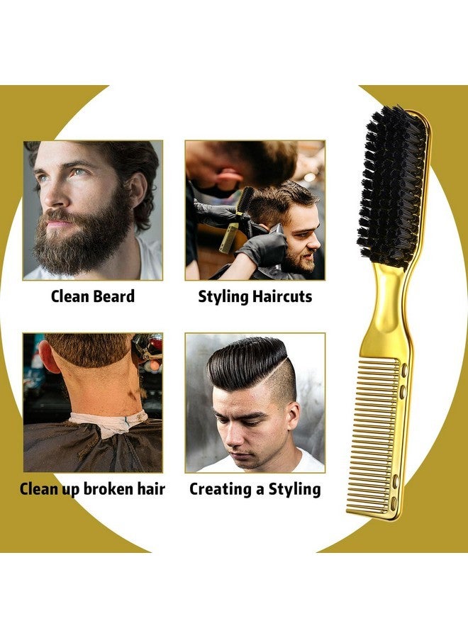 Vtrem Styling Comb For Men: Double Head Cleaning Brush Comb Golden Men'S Oil Head Beard Styling Brush-Cleaning Tools Salons Home Use - Image 5