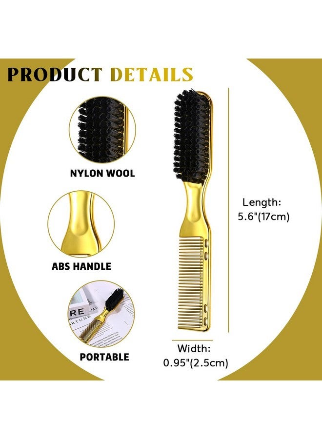 Vtrem Styling Comb For Men: Double Head Cleaning Brush Comb Golden Men'S Oil Head Beard Styling Brush-Cleaning Tools Salons Home Use - Image 4
