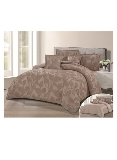 Double-sided comforter set, 6-piece bedspread, 6-piece comforter, 100% microfiber, comforter size 230x250 cm