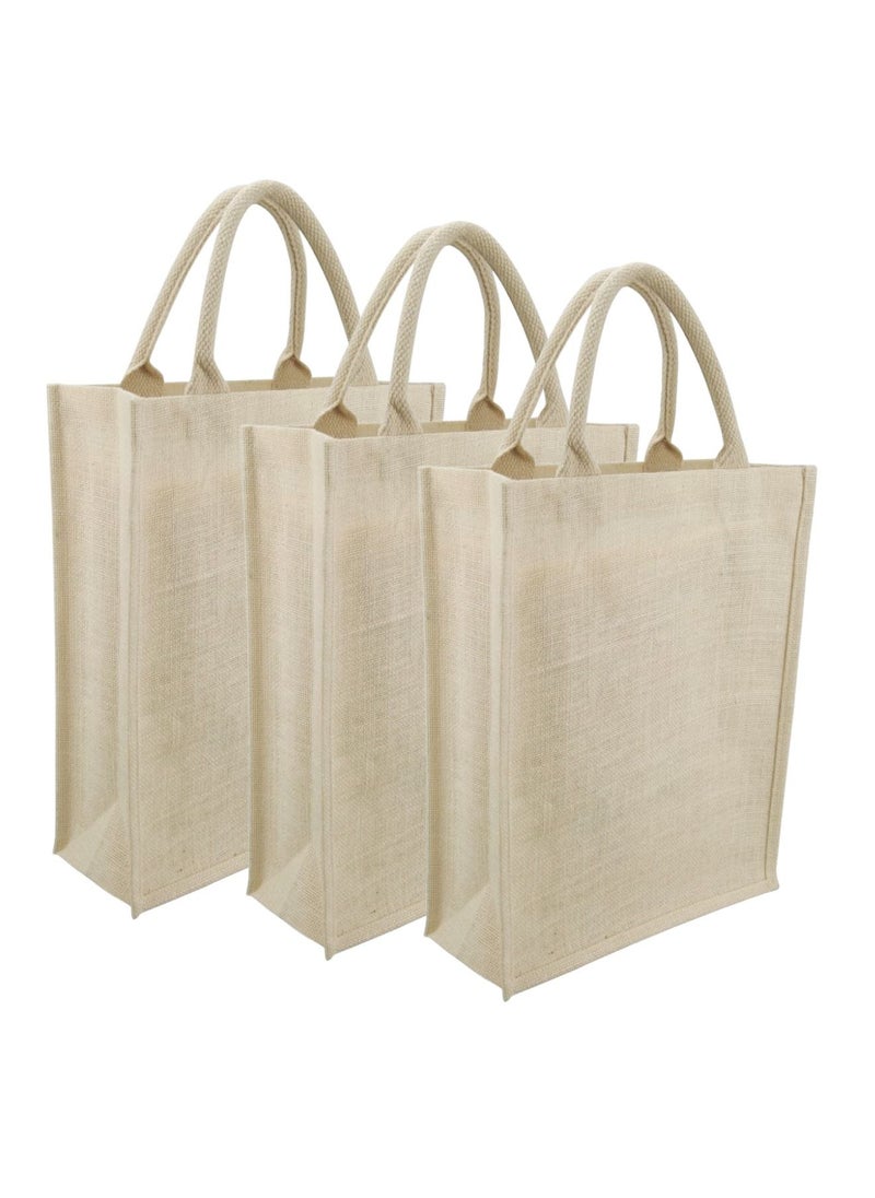 Eco-neutral - 3 Pieces Eco-neutral Jute Shopping Bags - Image 1