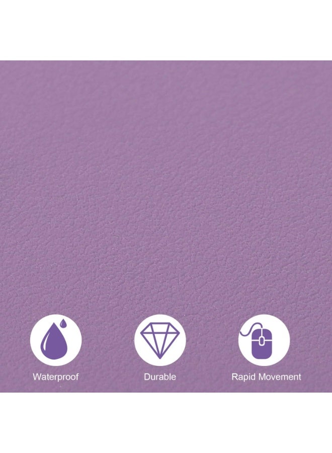 Towwi Desk Pad 90×43cm – Waterproof Leather Desk Mat, Smooth Extended Surface for Keyboard & Mouse (Violet) - Image 4