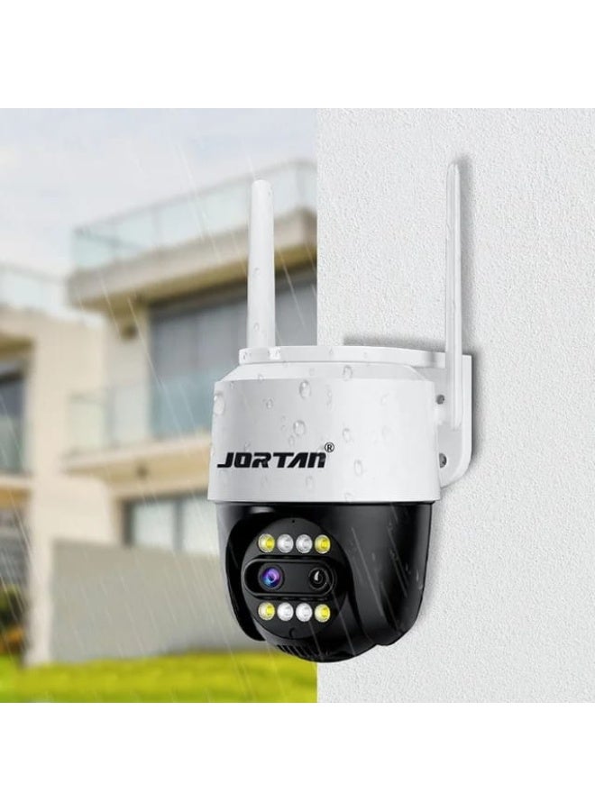 جورتان كاميرا مراقبة جورتان 8 ميجا بكسل داخلية وخارجية مزودة بخاصية واي فاي، تقريب 8 مرات، رؤية ليلية كاملة الألوان، محادثة ثنائية الاتجاه، كشف الحركة، تتبع الحركة، تحكم PTZ، كاميرا مراقبة على مدار الساعة طوال أيام الأسبوع - Image 5