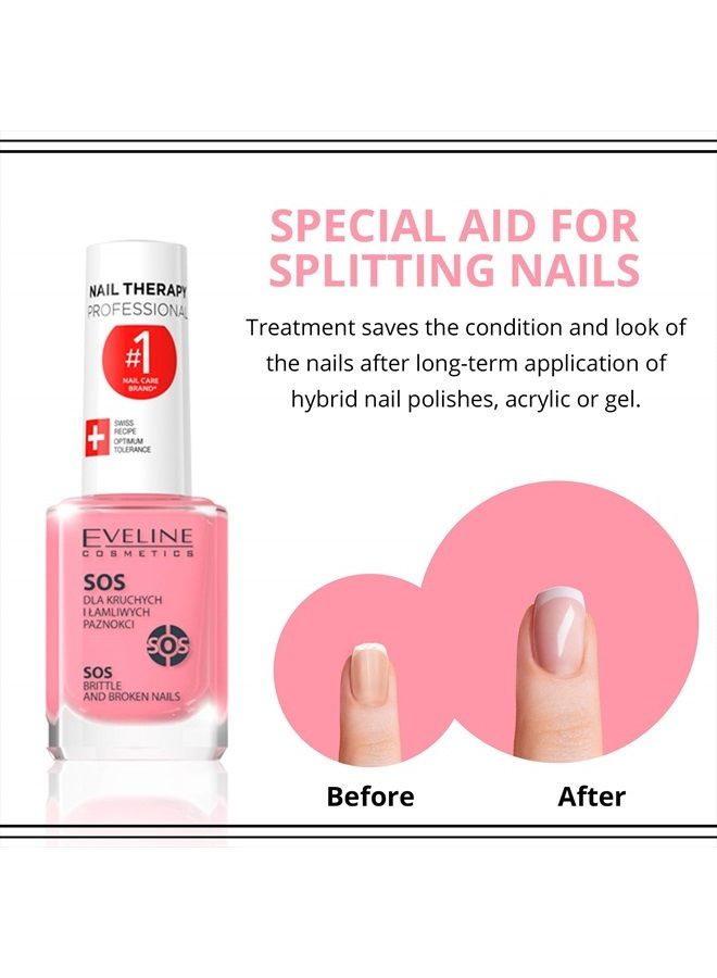 EVELINE COSMETICS علاج الأظافر الهشة والمكسورة SOS متعدد الفيتامينات - Image 4