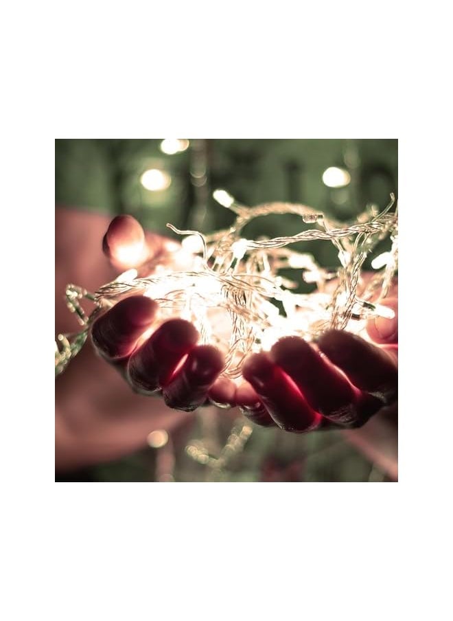 The Bros 300 LED Curtain Lights, 10ft*10ft Curtain String Lights, 8 Lighting Modes Indoor Curtain Lights for Bedroom, Wedding, Party, Indoor and Outdoor Decoration (Warm White)  - Image 3