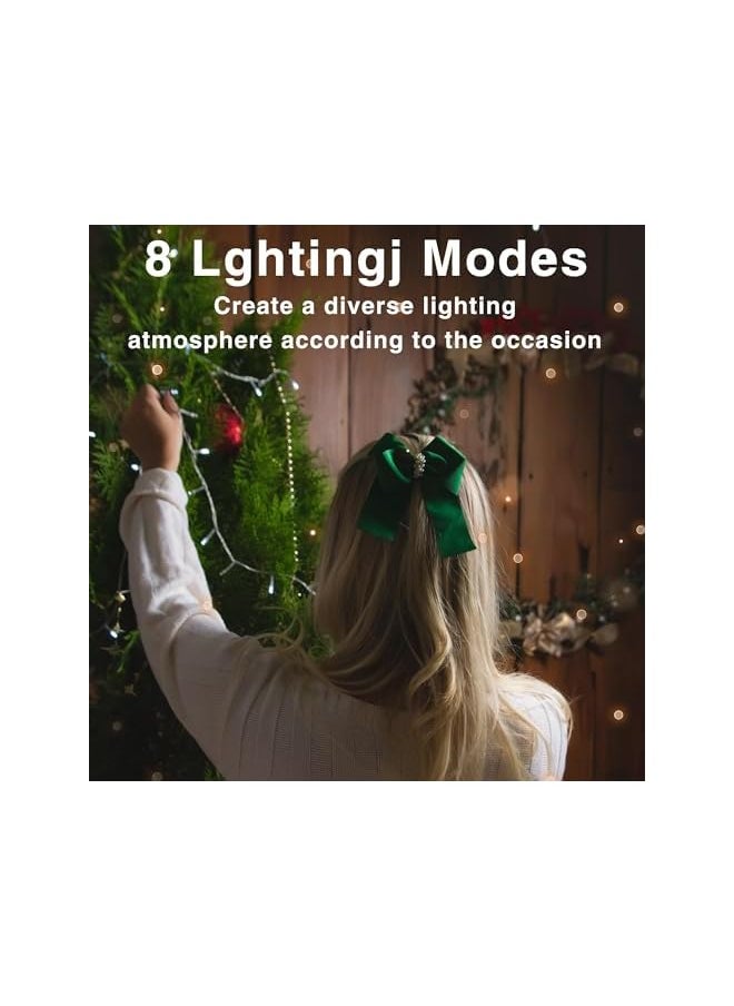 The Bros 300 LED Curtain Lights, 10ft*10ft Curtain String Lights, 8 Lighting Modes Indoor Curtain Lights for Bedroom, Wedding, Party, Indoor and Outdoor Decoration (Warm White)  - Image 5