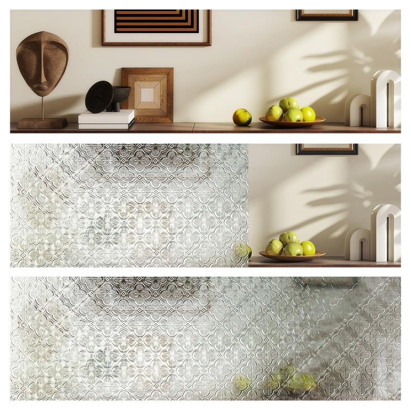 ADD.HERES 3D Stained Glass Window Film, Decorative Window Privacy Film for Bathroom,Front Door,Home, Sun Blocking Heat Control,Static Cling, Flowering Crab-Apple 23.6inch x 35.4inch - Image 5