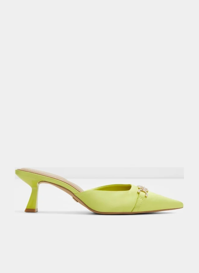 PRIMAVERA Embellished Heeled Mules