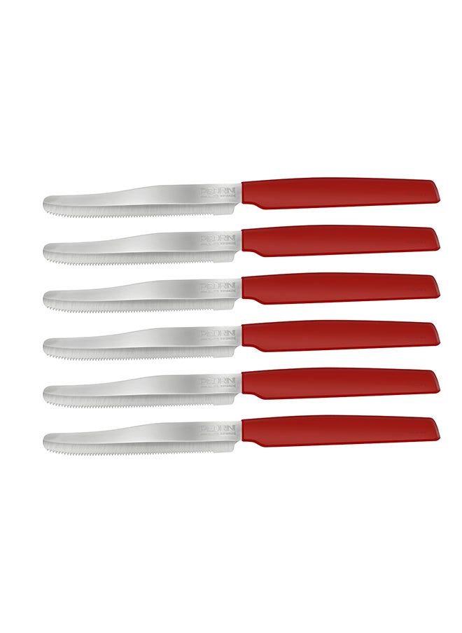 Pedrini Kitchen Knives Set 6Pcs Red Handle(04Gd028) (72) - pzsku/Z8E5C3D7FC222DE9D9FA6Z/45/_/1698672015/47a62b7f-726b-4232-9853-1cc8618eb328