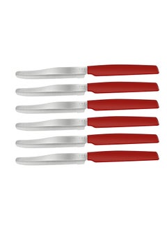 PEDRINI Pedrini Kitchen Knives Set 6Pcs Red Handle(04Gd028) (72)  - Image 1