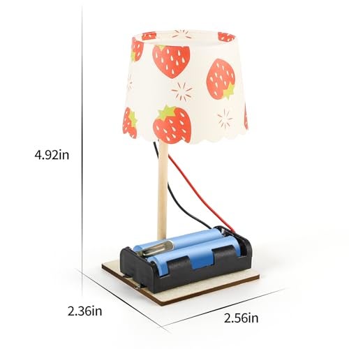 Yutin STEM Science Kits for Kids Age 68 812 6 Set Bulk DIY Wood Electric Table Lamp Kit Science Projects Crafts Group Activity Light Experiments Circuit Toys STEM Toys for Ages 813 - Image 5