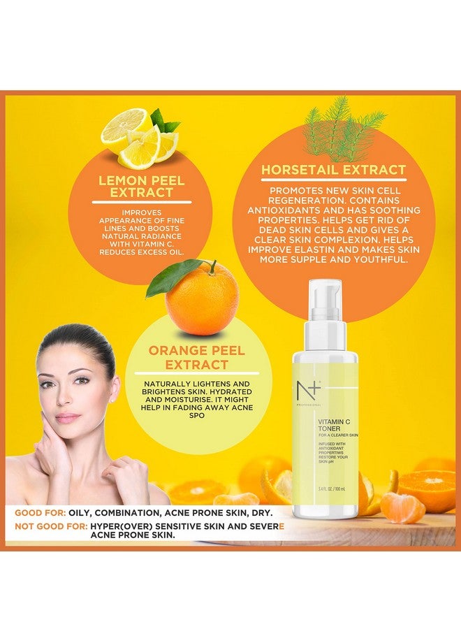 N PLUS Professional Vitamin C Toner For Face, With Vitamin C For A Clearer Skin, 100Ml - Image 5