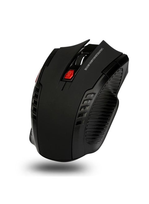 Wireless Optical Gaming Mouse，2.4GHz Wireless Optical Mouse Game Mice with USB Receiver Mause for PC Office Laptops (Black)
