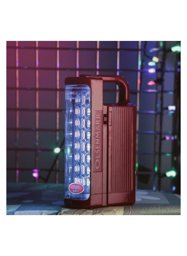 Olsenmark Olsenmark Rechargeable LED Lantern With Flashlight, OMEFL2804 - 24Pcs Hi Bright LED, Unbreakable Glass, Overcharge Protection, High Lumens Flashlight, Military Grade, Combo Offer  - Image 4