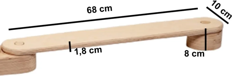 Kidoppo 4-pack Balance Board Balance Beam | Wooden Balance Board and 6 Number Balance Stones