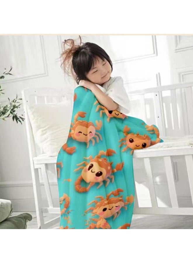general Baby and children's cartoon flannel thin blanket (warm and comfortable, suitable for sleep, game use) 70cm*100cm - Image 2
