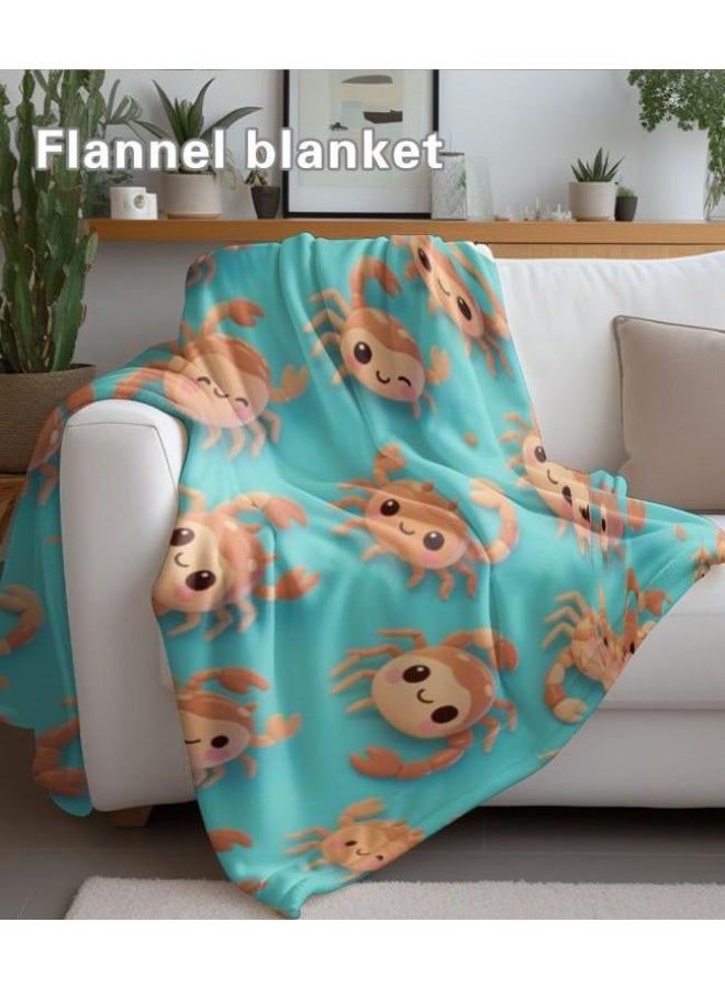 general Baby and children's cartoon flannel thin blanket (warm and comfortable, suitable for sleep, game use) 70cm*100cm - Image 1