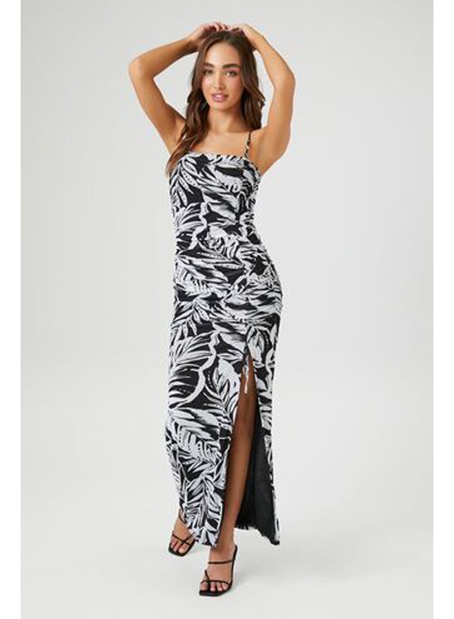 FOREVER 21 Abstract Print Midi Dress - Image 1