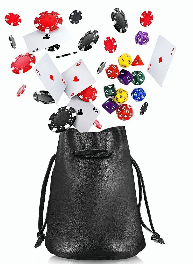 Excefore حقيبة drawstring من الجلد الصناعي، حقيبة نقود، حقيبة أدوية، غلاف حقيبة الهاتف المحمول، محفظة يد، حقيبة أدوات محمولة - Image 3