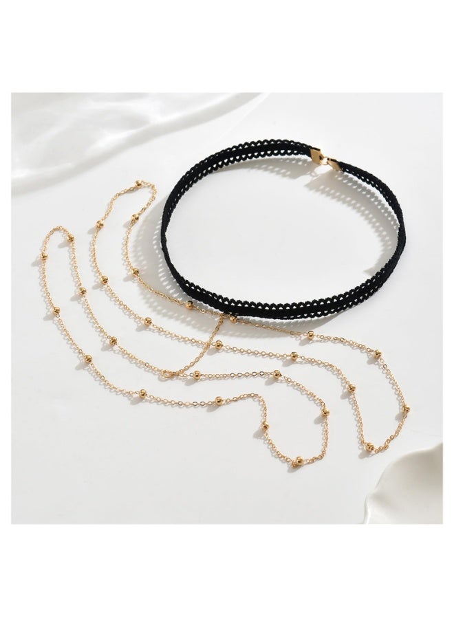 Bohemian Multi-Layer Thin Beaded Thigh Chain Elastic Stretch Leg Body Jewelry Summer Vacation Beach Bikini Fashion Decor Accessories For Ladies - Image 5