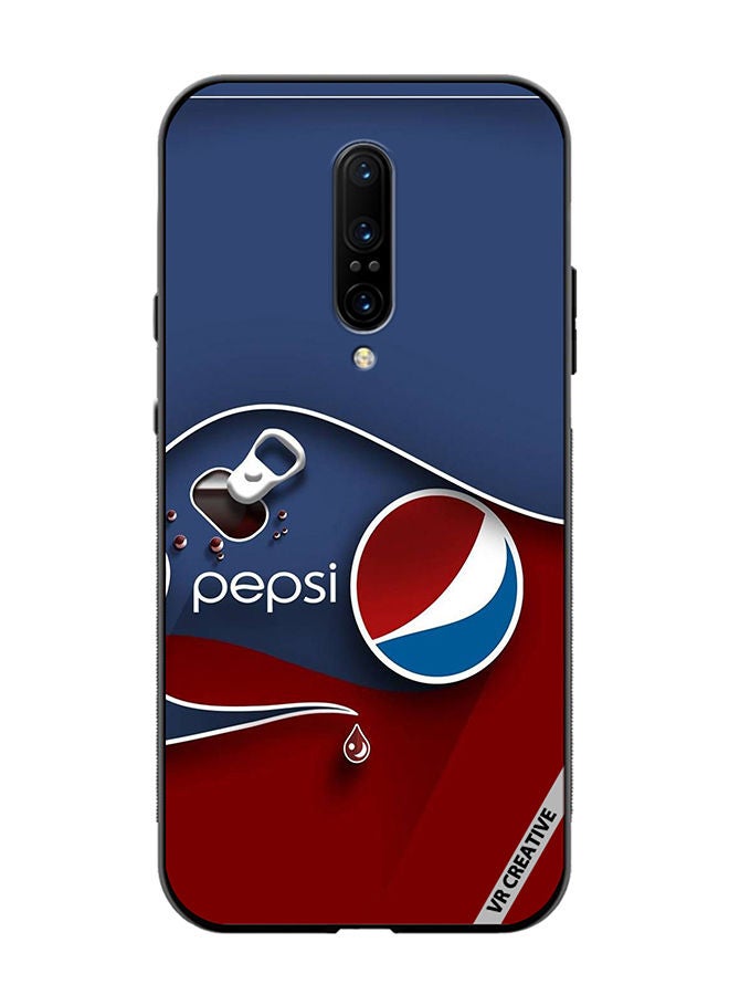 VR CREATIVE Protective Case Cover For OnePlus 7 Pro Pepsi Design Multicolour - Image 1