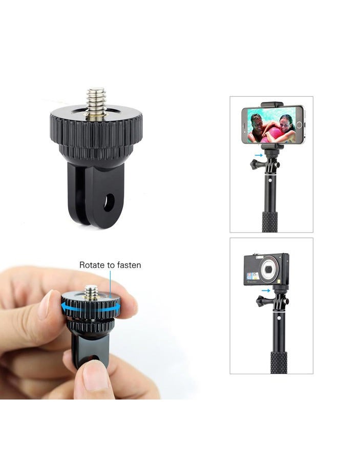 SOONSUN Waterproof Floating Hand Grip Monopod Pole for GoPro Hero 9, 8, 7, 6, 5, 4, Session, 3+, 3, 2 Cameras – Includes Mini Flexible Tripod, 1/4 Tripod Adapter, Adjustable Lanyard, Thumb Screw - Image 5