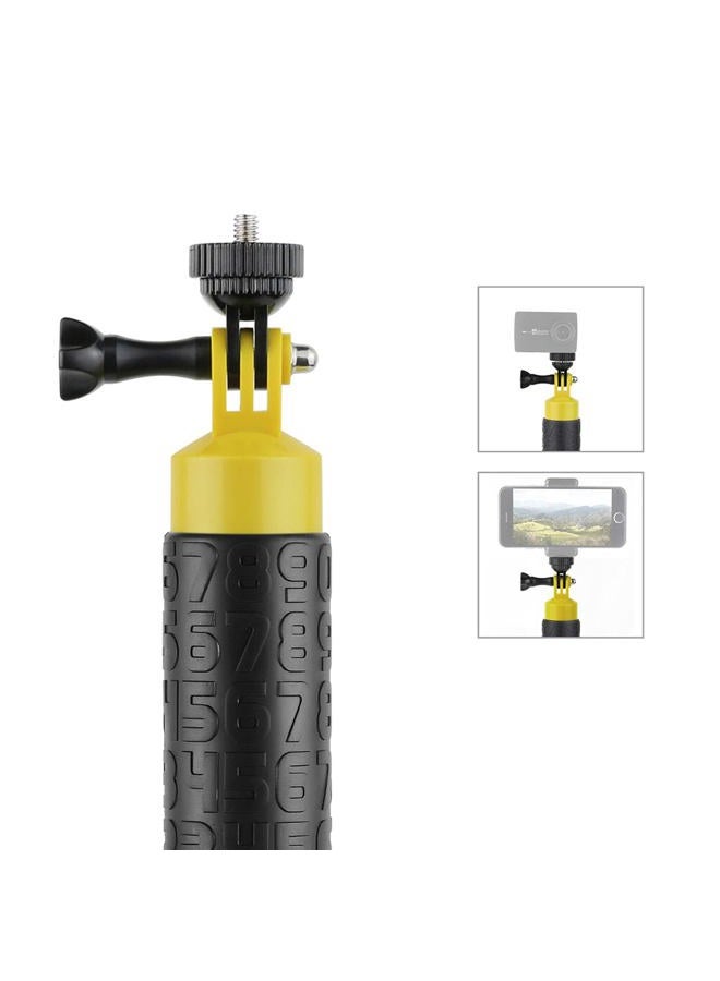 SOONSUN Waterproof Floating Hand Grip Monopod Pole for GoPro Hero 9, 8, 7, 6, 5, 4, Session, 3+, 3, 2 Cameras – Includes Mini Flexible Tripod, 1/4 Tripod Adapter, Adjustable Lanyard, Thumb Screw - Image 4