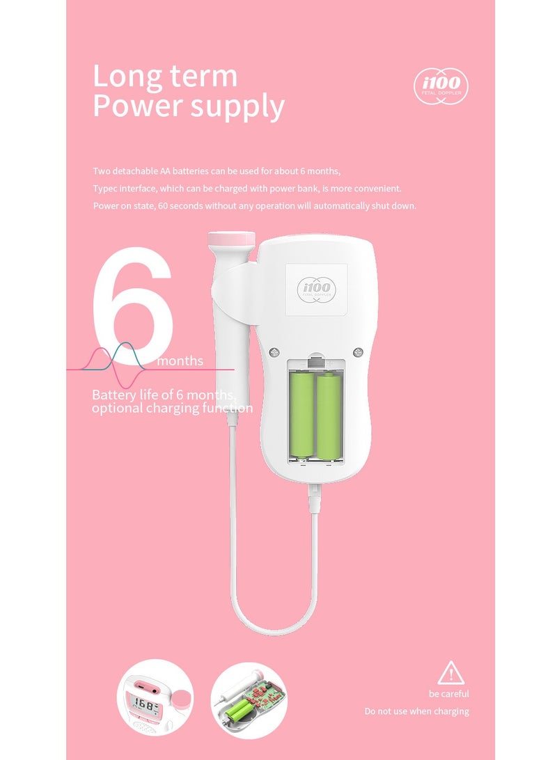 Furtey Portable Ultrasound Doppler Fetal Heart Rate Monitor - Image 5