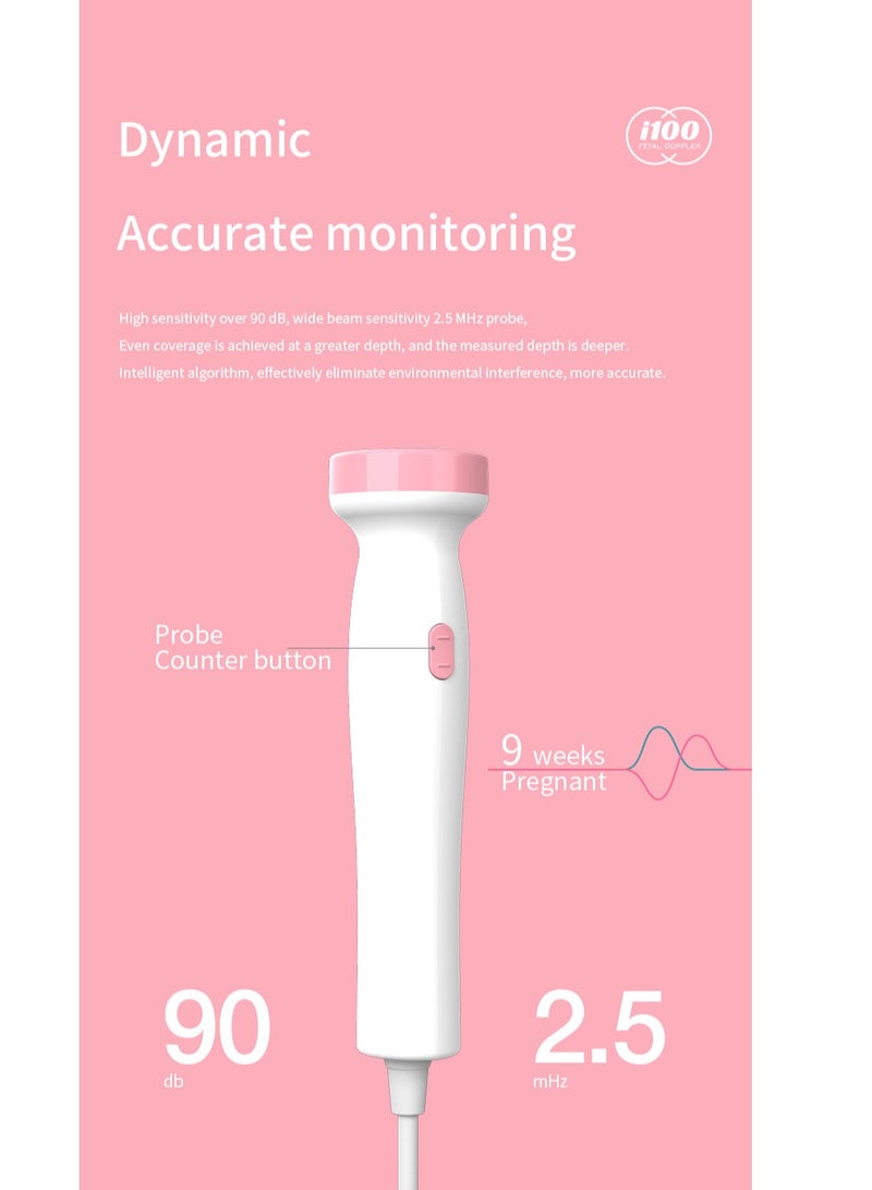 Furtey Portable Ultrasound Doppler Fetal Heart Rate Monitor - Image 2