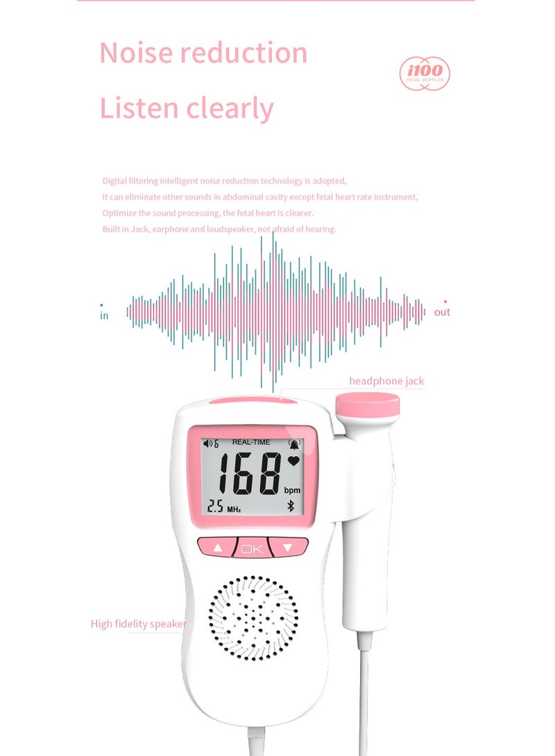 Furtey Portable Ultrasound Doppler Fetal Heart Rate Monitor - Image 4