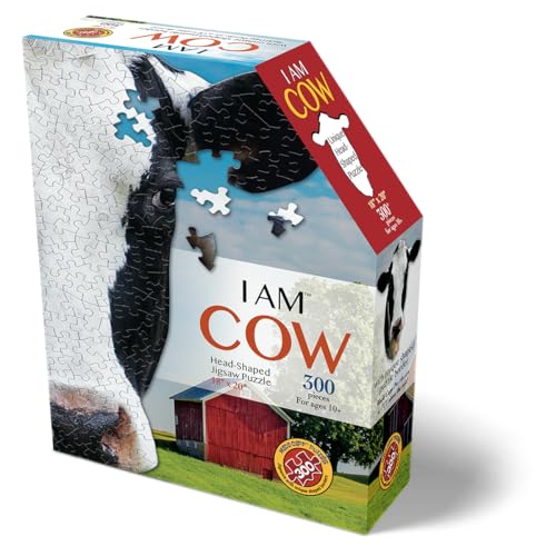 Madd Capp Puzzles I AM Cow 300 pieces Animal Shaped Jigsaw Puzzle - Image 5